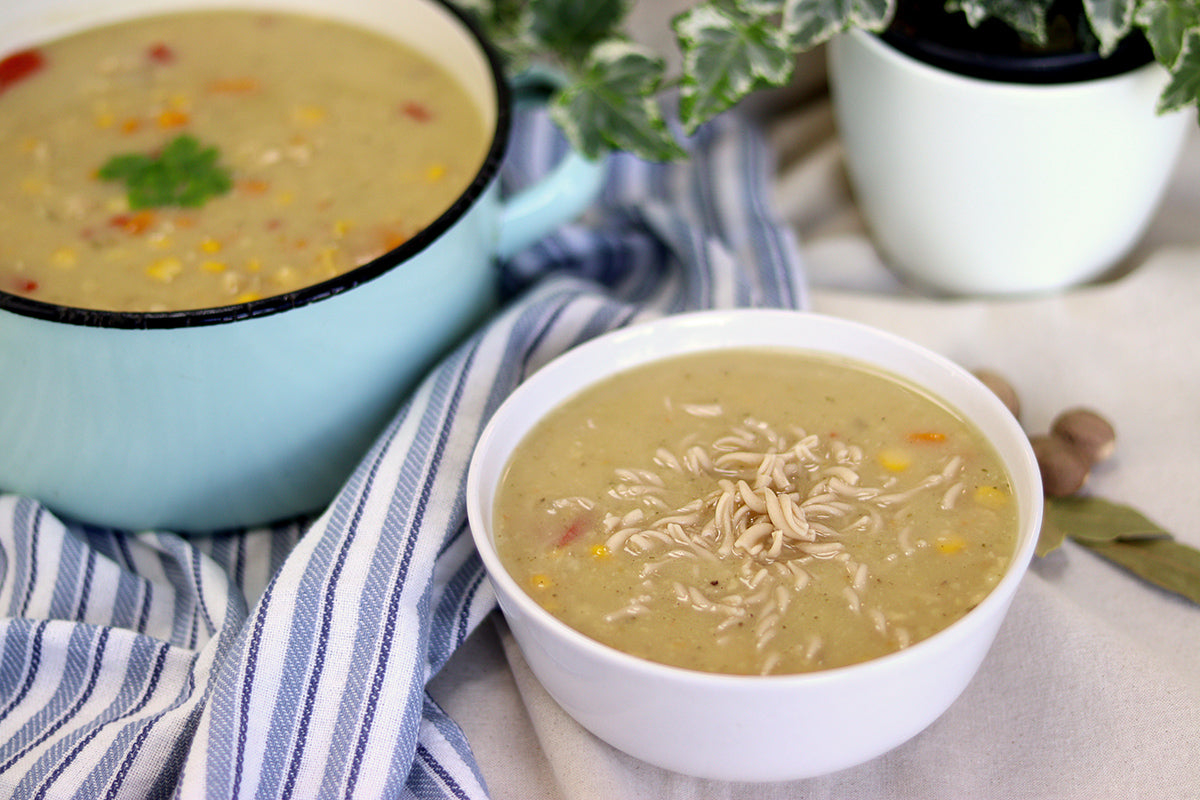 Corn Pasta Soup