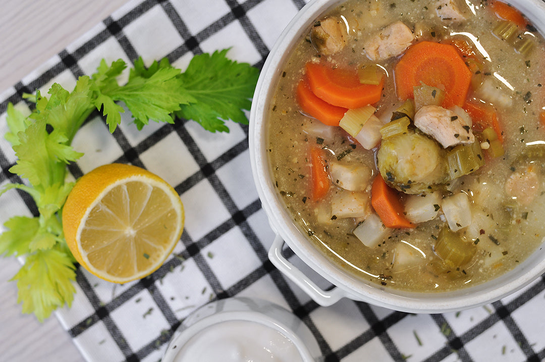 Tarragon cream ragout soup