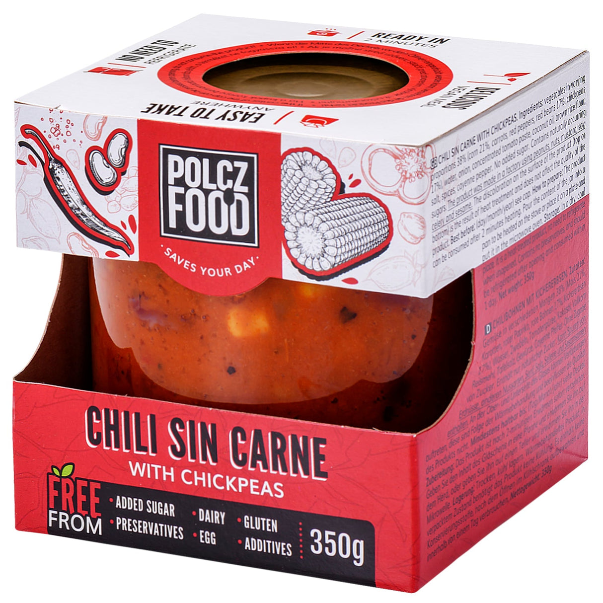 Polcz Chili sin carne with chickpeas