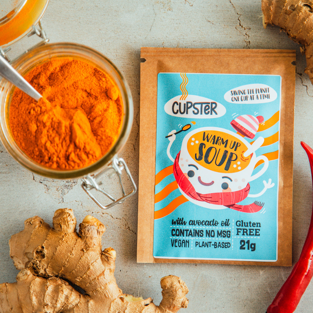 Cupster instant warm up soup 21g