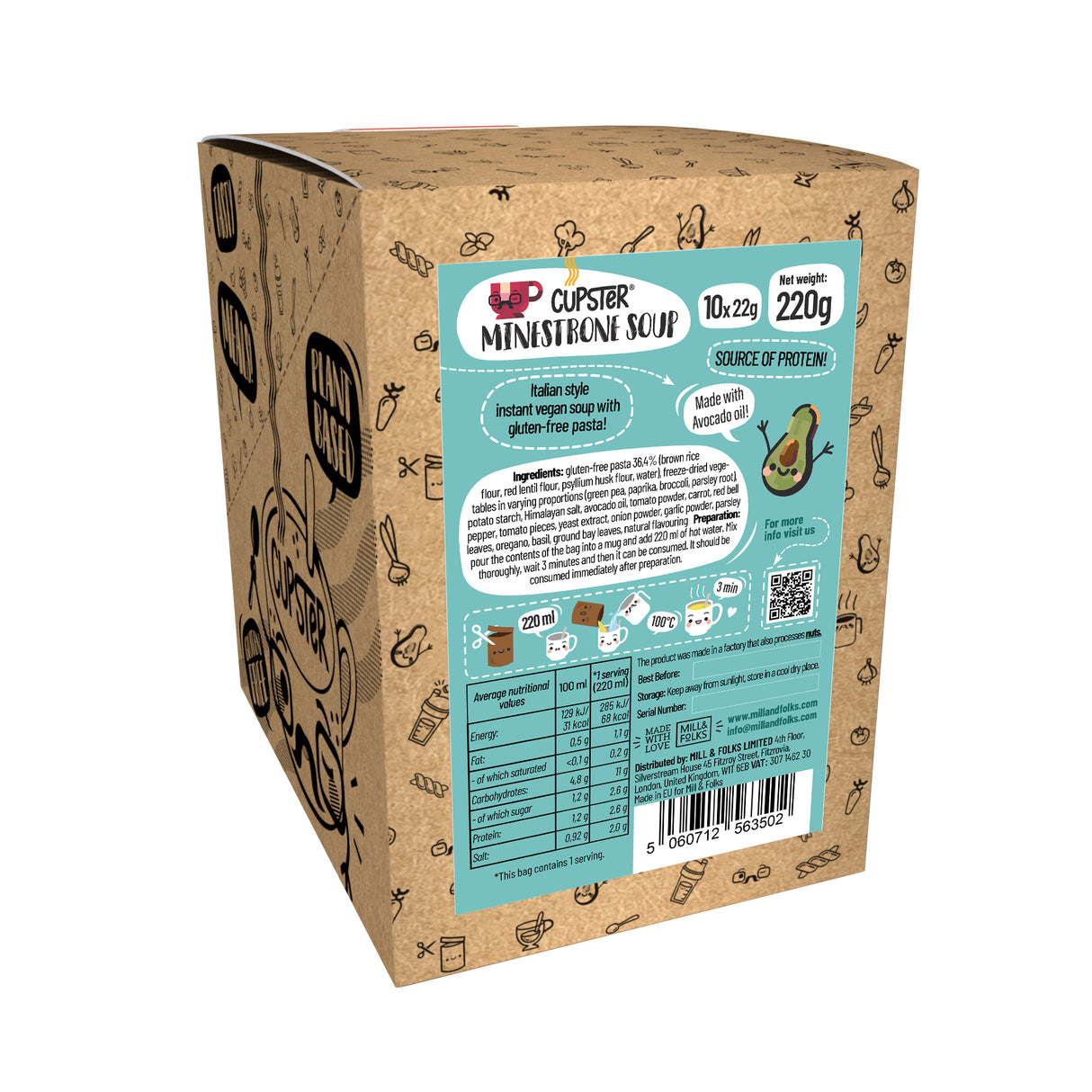 Cupster supă instant minestrone 22g
