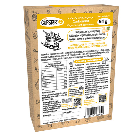 Cupster Instant Nudeln ohne Carbonara, 91 g
