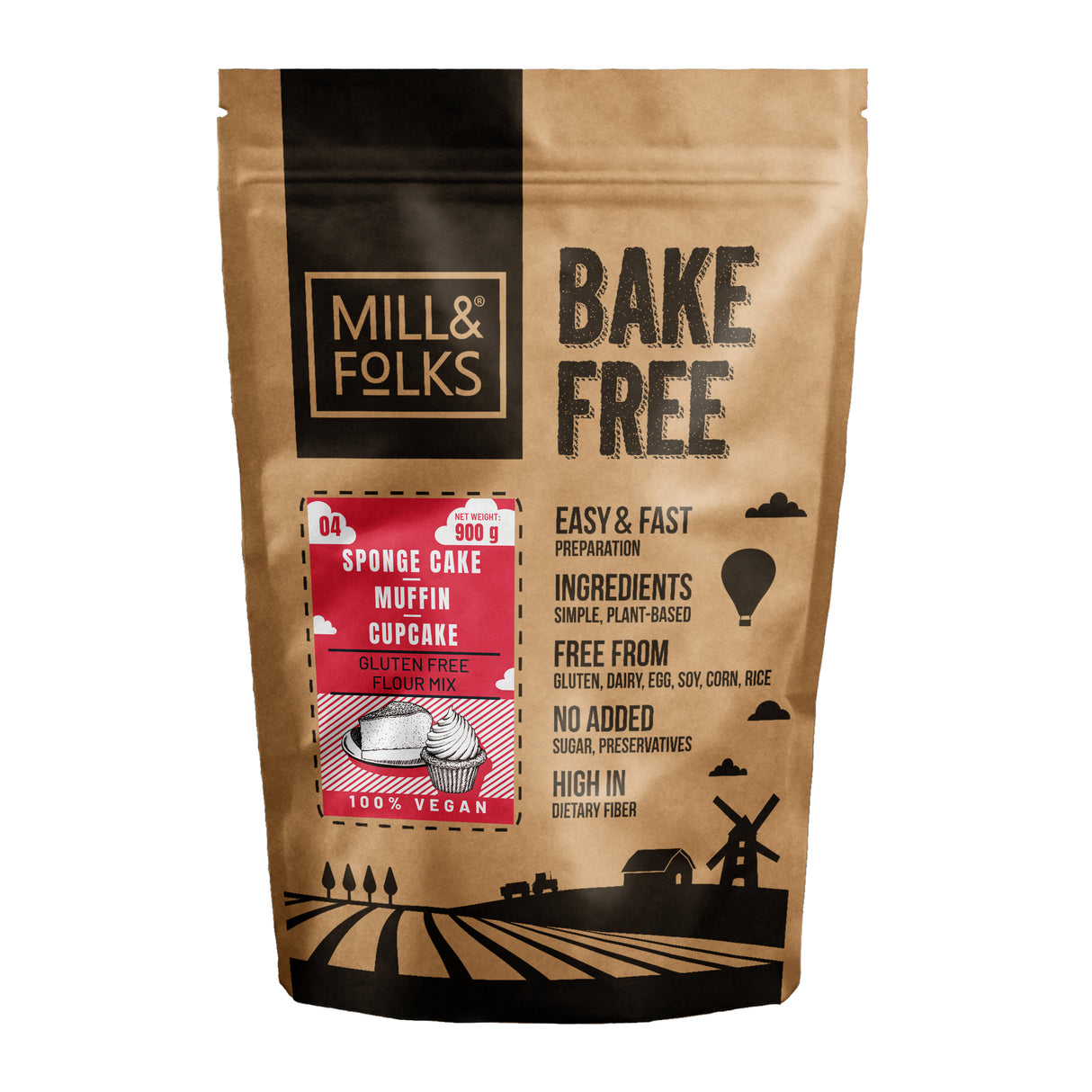 Biszkopt Bake-Free - Muffin - Mieszanka mąki babeczkowej 900g