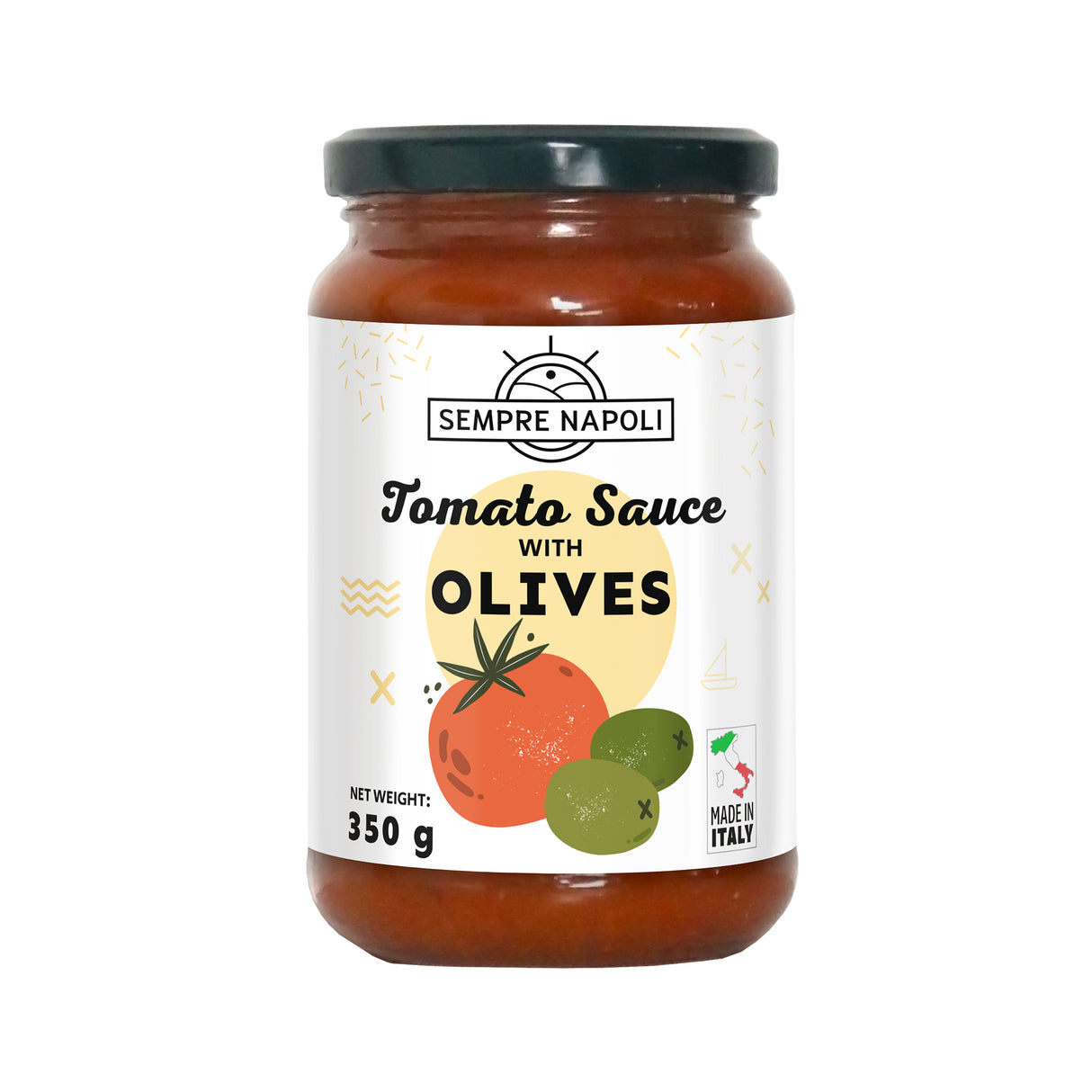 Semper Napoli – Sos pomidorowy z oliwkami 350g