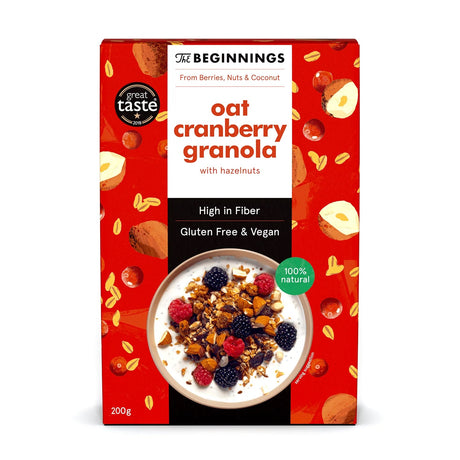 The Beginnings Cranberries oat granola 200 g