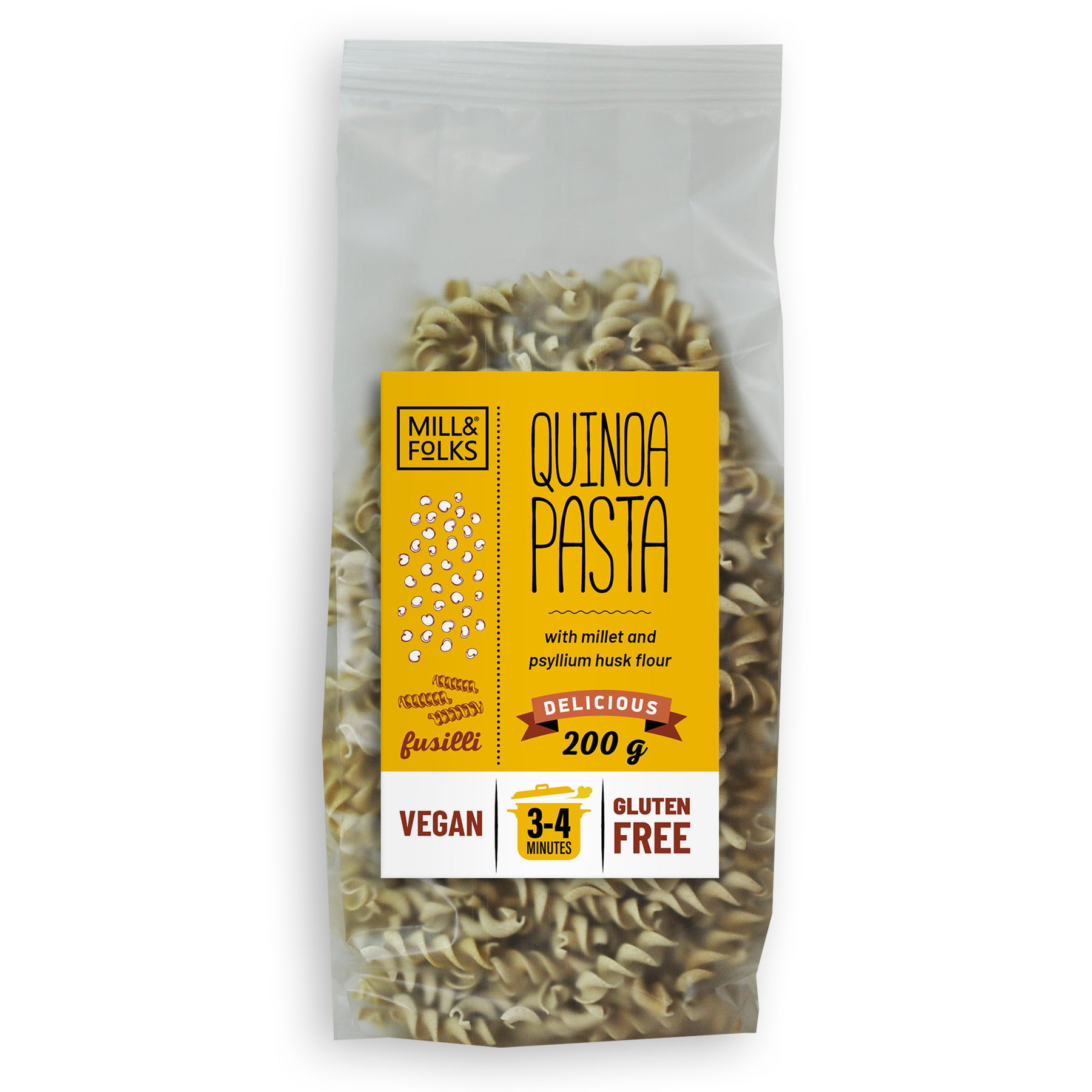 Quinoa pasta fusilli – Mill&Folks